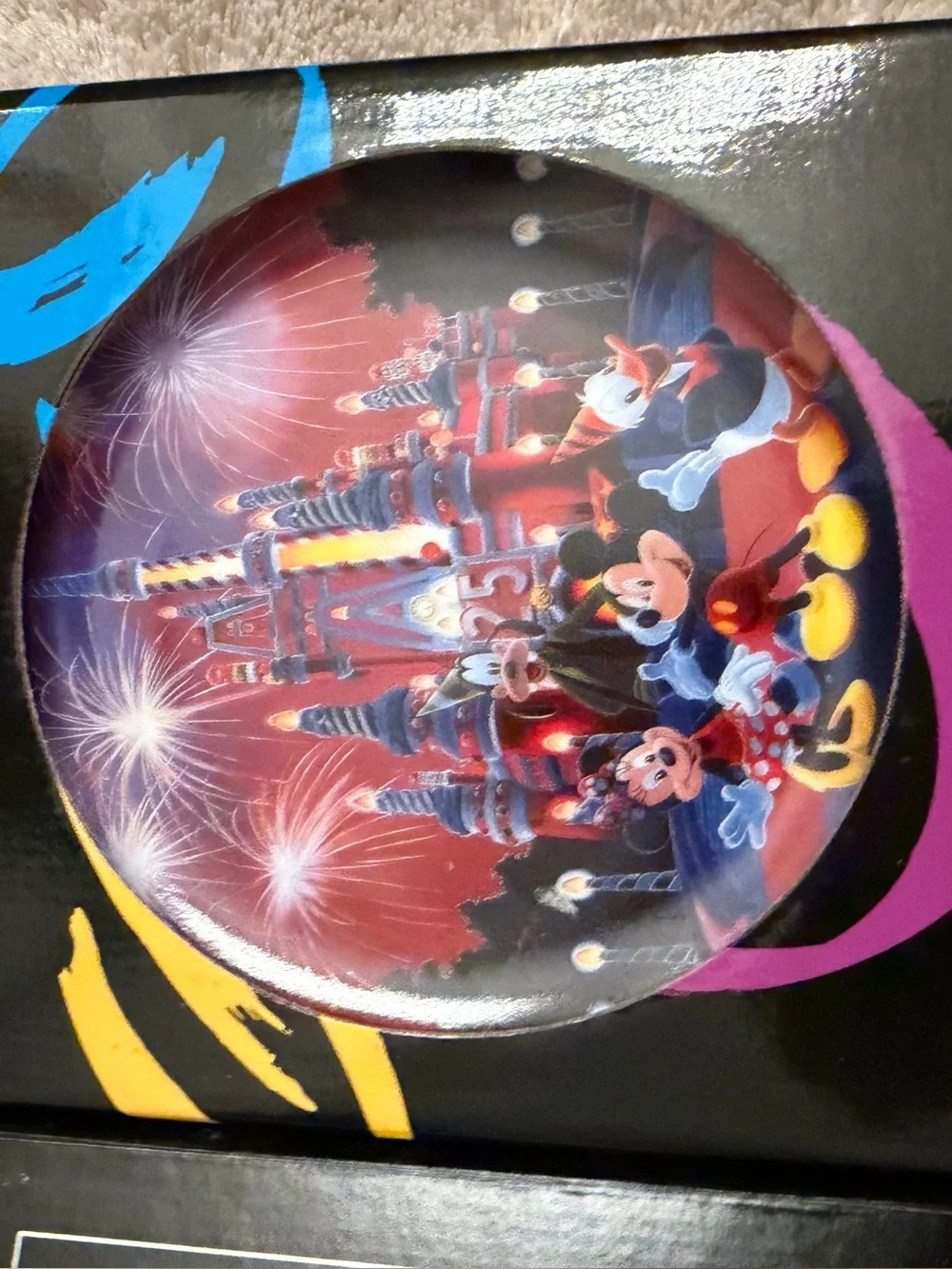 Disney World 25 Magical Years Anniversary Plate 8.5